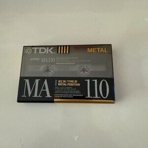 TDK MA 110 Metal Cassette Tape IEC IV Type IV Position Sealed
